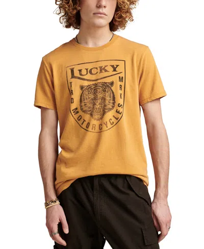Lucky Brand Men's Lucky Motorcycles T-shirts In Harvest Gold