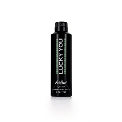 Lucky Brand Men's Lucky You Deodorant Body Spray 6 oz Bath & Body 719346180528 In White