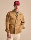 Lucky Brand Military Shirt Jacket In Brown