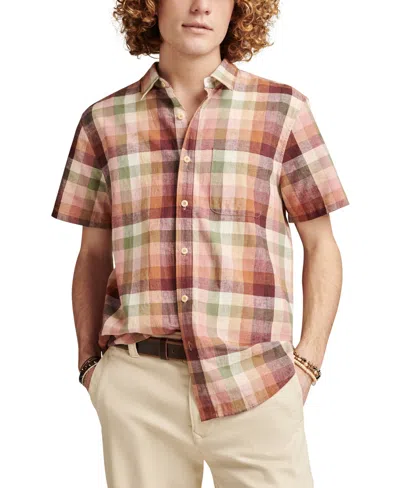 Lucky Brand Men's Multi Plaid San Gabriel Short Sleeve Shirt In Plaid Multi