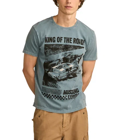 Lucky Brand Men's Mustang Cobra Short Sleeve T-shirt In Provincial Blue