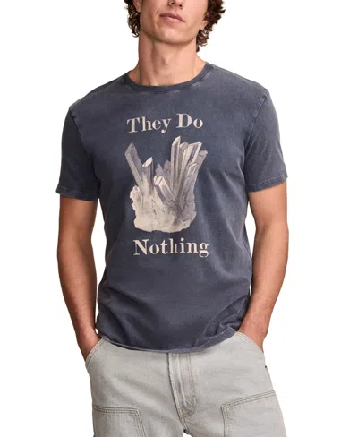 Lucky Brand Men's Nothing Crystals Short Sleeve T-shirt In Dress Blues
