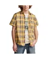 LUCKY BRAND MEN'S PLAID WORKWEAR SHORT SLEEVE SHIRT