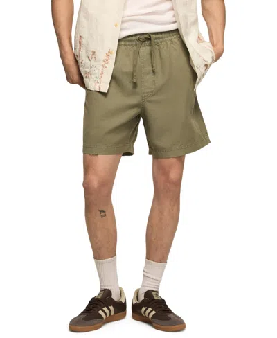 Lucky Brand Men's Pull-on Linen Shorts In Green