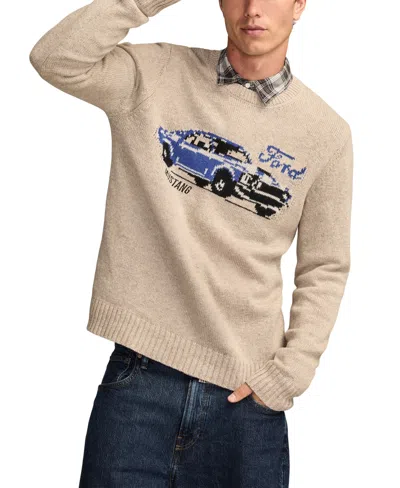 LUCKY BRAND MEN'S REGULAR FIT LONG-SLEEVE MUSTANG SWEATER