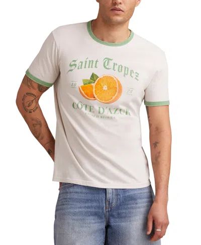 Lucky Brand Men's Saint Tropez Short Sleeve Crewneck Graphic T-shirt In Gray