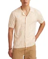 Lucky Brand Pointelle Short Sleeve Button-up Sweater