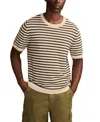 Lucky Brand Men's Striped Crewneck Textured Sweater In Neutral