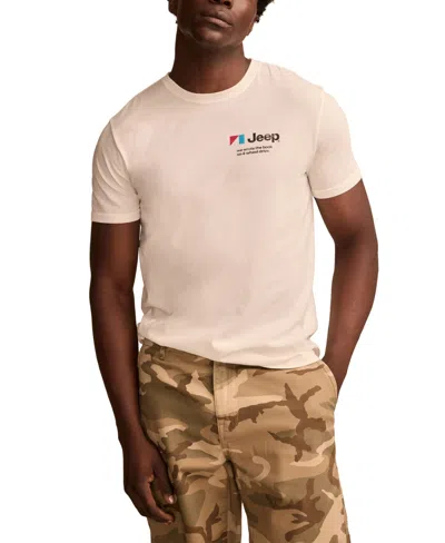 Lucky Brand Men's Super Jeep T-shirt In Marshmallow