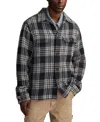 Lucky Brand Men's Twill Shirt Jacket In Gray