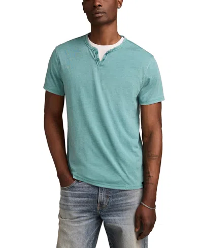 Lucky Brand Men's Venice Burnout Notch Neck Tee T-shirts In Blue