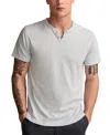 Lucky Brand Men's Venice Burnout Notch Neck Tee T-shirts In Corydalis Blue
