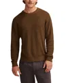 Lucky Brand Waffle Cotton & Linen Crewneck Sweater In Brown