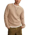 Lucky Brand Men's Waffle Crewneck Sweater In Brown