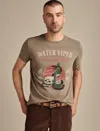 Lucky Brand Water Viper Graphic T-shirt In Black
