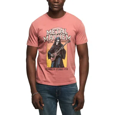 Lucky Brand Metal Mayhem Cotton Graphic T-shirt In Pink