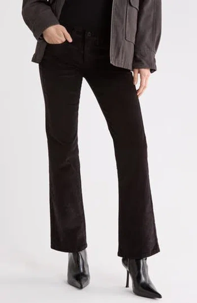 Lucky Brand Mid Rise Corduroy Bootcut Jeans In Black