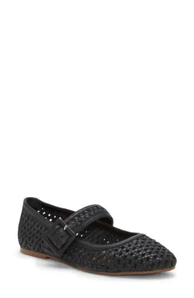 Lucky Brand Millit Woven Mary Jane Flat In Black