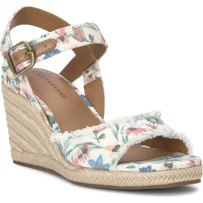 Lucky Brand Mindra Espadrille Wedge Sandal In Multi