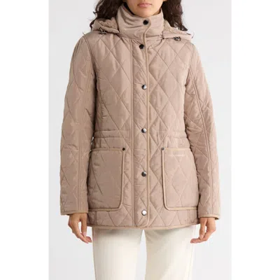 Lucky Brand Missy Diamond Quilt Puffer Jacket In Brown