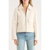 Lucky Brand Missy Zip Up Crop Jacket In Neutral
