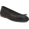 Lucky Brand Mogeni Womens Leather Ballet Flats In Black Dexter