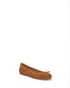 Lucky Brand Mogeni Womens Leather Ballet Flats In Silver