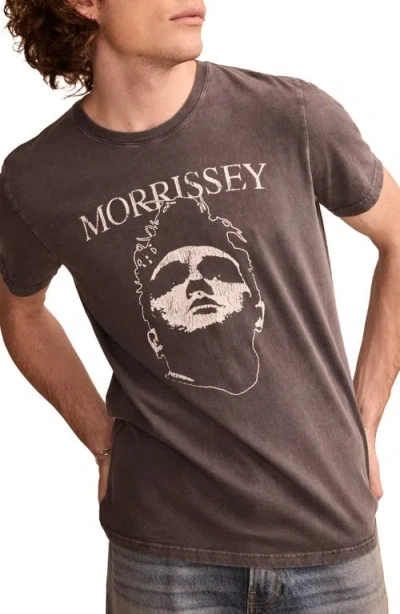 Lucky Brand Morrissey Cotton Graphic T-shirt In Jet Black