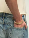 Lucky Brand Multi Layered Beaded Pull-tie Bracelet In Silver