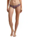 Lucky Brand Multi Reversible Side Sash Swim Bottom In Blue