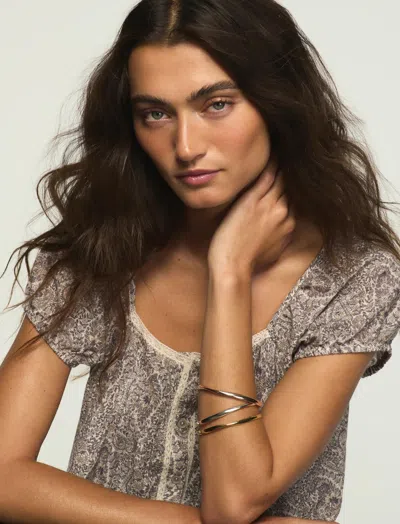 Lucky Brand Multi Tone Bracelet Set In Gold