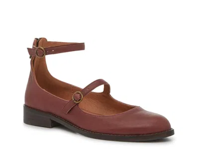 Lucky Brand Nalia Mary Jane Flat In Brown