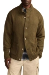 Lucky Brand Men's Button Down Mock Neck Cardigan In Green