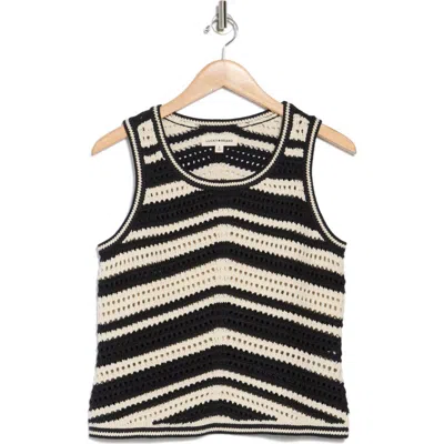 Lucky Brand Novelty Stitch Sweater Tank In Birch