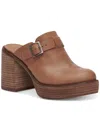 LUCKY BRAND ODIBELL WOMENS LEATHER CHUNKY CLOGS