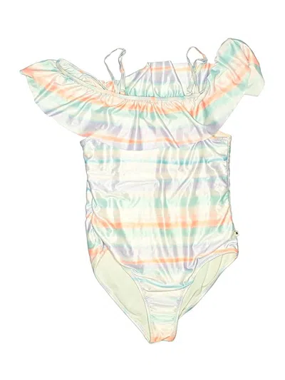 Pre-owned Lucky Brand Kids' One Piece Swimsuit In White