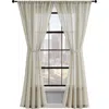 Lucky Brand Onyx Textured Sheer Set Of 2 Curtain Panels In Natural Beige