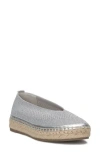 Lucky Brand Orena Platform Espadrille In Metallic Silver