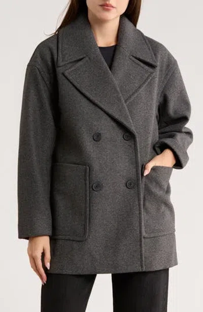 Lucky Brand Oversize Boxy Double Breasted Coat In Multi