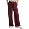 Lucky Brand Women's High-rise Palazzo Pants In Burgundy