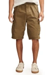 Lucky Brand Parachute Cotton Cargo Shorts In Dark Olive