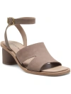 LUCKY BRAND PEMAL WOMENS LEATHER ANKLE STRAP HEEL SANDALS
