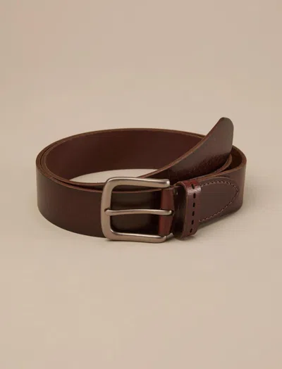 Lucky Brand Perforated Tab Leather Belt In Brown