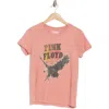 LUCKY BRAND LUCKY BRAND PINK FLOYD EMBELLISHED EAGLE GRAPHIC T-SHIRT