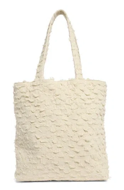 Lucky Brand Pira Canvas Book Tote Bag In White