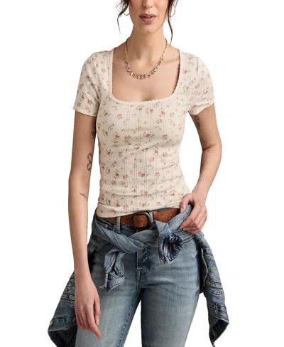 Lucky Brand Pointelle Tee