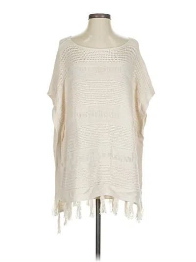 Pre-owned Lucky Brand Poncho In Ivory