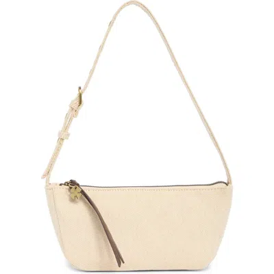 Lucky Brand Pria Canvas Shoulder Bag In Beige Canvas