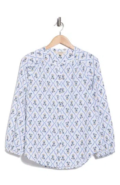 Lucky Brand Print Button-up Shirt In Multi