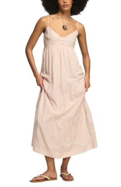 Lucky Brand Print Sleeveless Maxi Dress In Pink